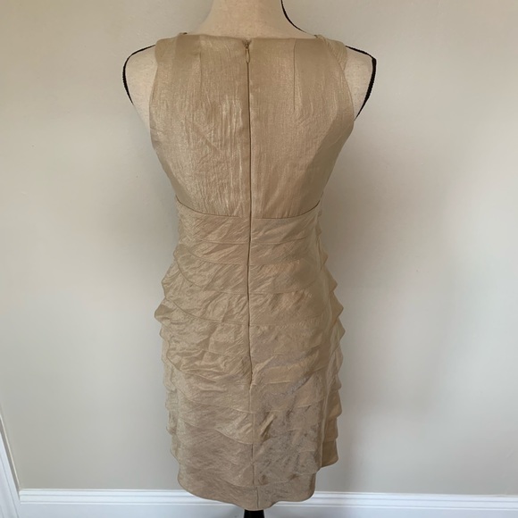 LONDON TIMES JEWELED DRESS GOLD - Picture 4 of 6